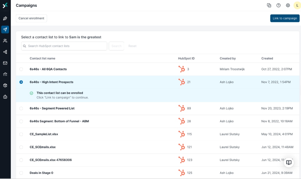 6sense and Hubspot integration