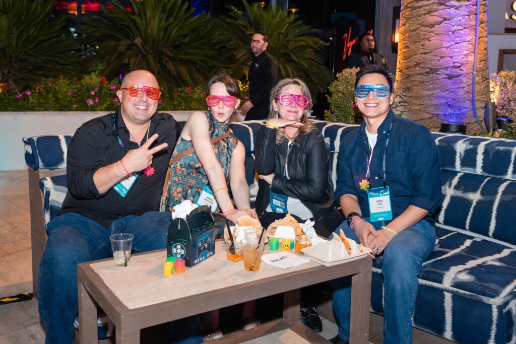 people at industry conference
