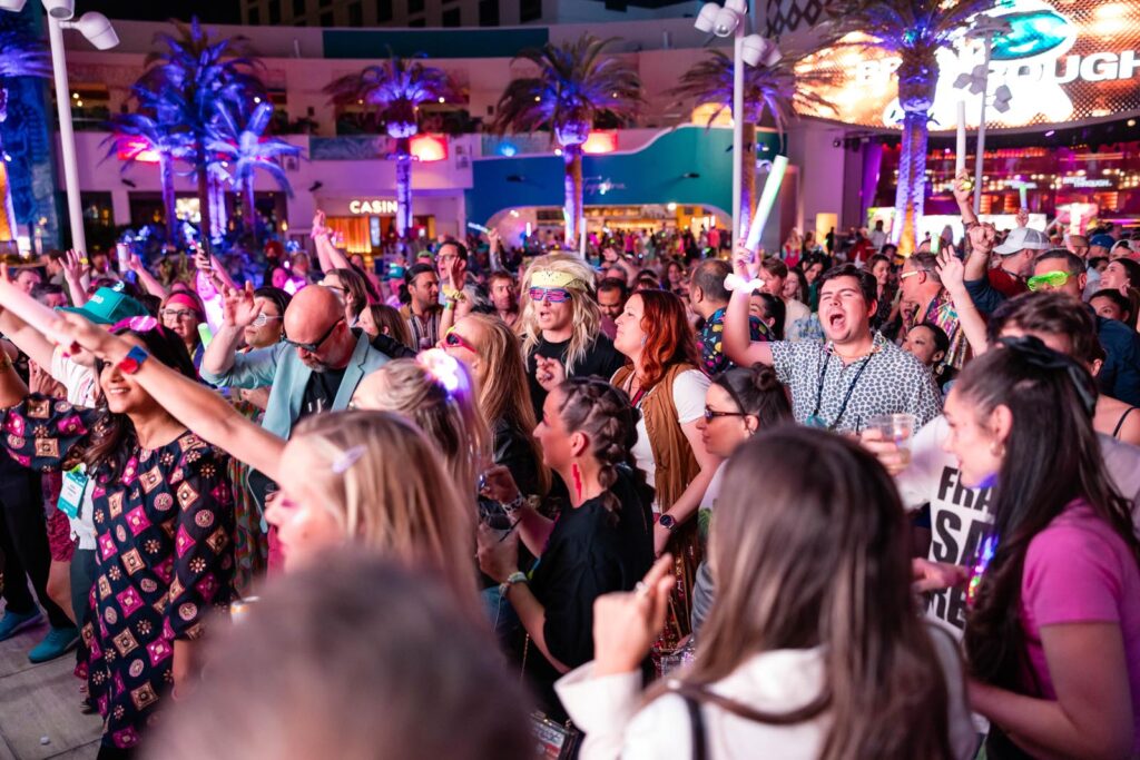 people at industry conference